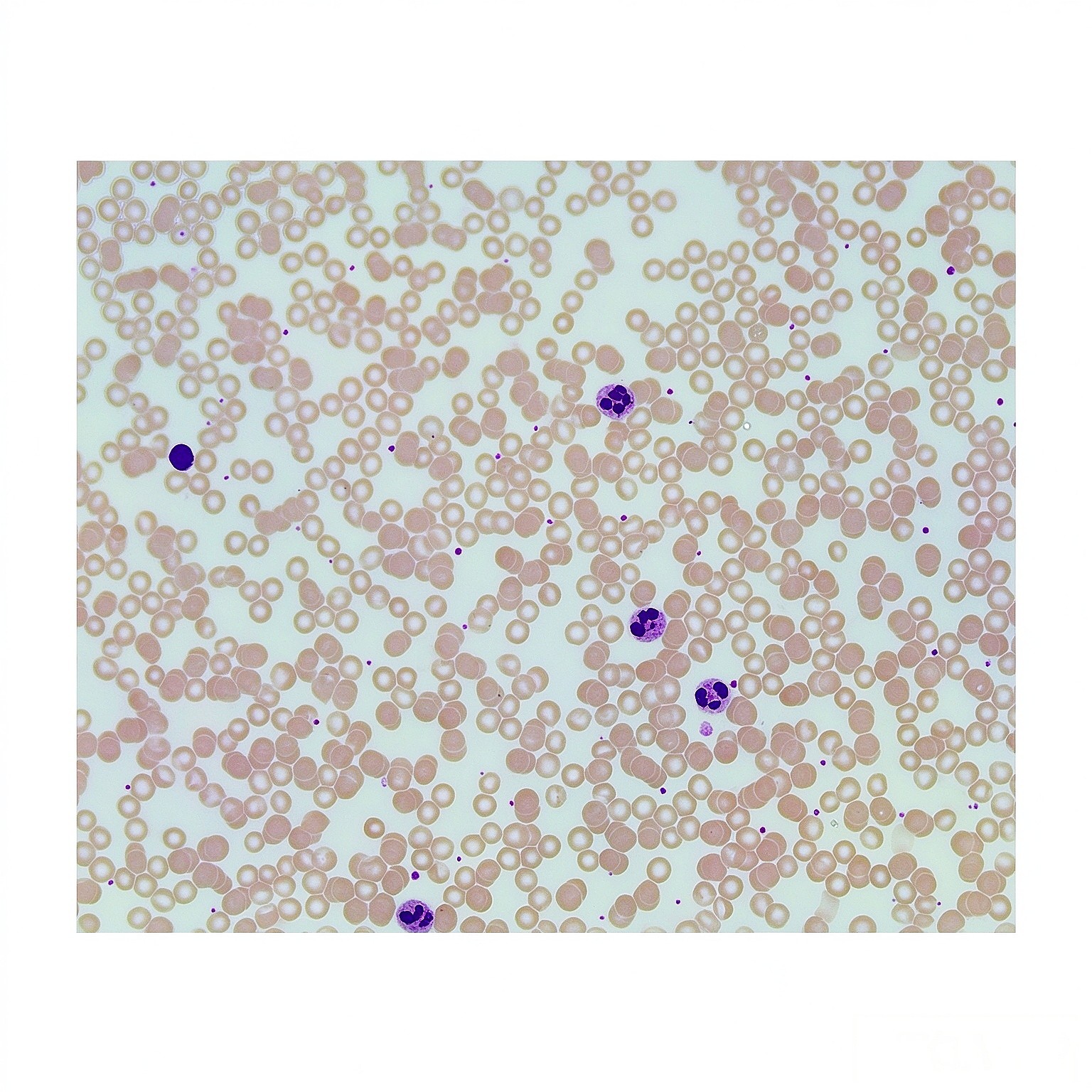 Human Blood Smear Slides, Wright’s Stain,Microscope Prepared Slides